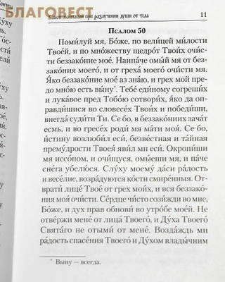 Псалтирь и молитвы по усопшим. Русский шрифт (фото, вид 2)